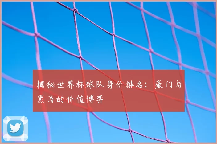 揭秘世界杯球队身价排名：豪门与黑马的价值博弈