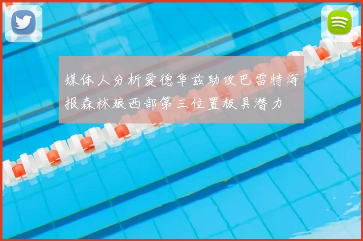 媒体人分析爱德华兹助攻巴雷特海报森林狼西部第三位置极具潜力